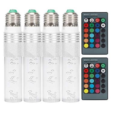 Imagem de Lâmpada de Lâmpada de Lâmpada LED 3W RGB Alto Brilho Com Controle Remoto 16 Cores Mudando para Barra KTV Hall AC85-265V 30000 Horas Serviço Vida Resistente a Incêndio à Prova