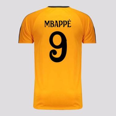 Imagem de Camisa Real Madrid Mbappe 9 Dry Fit Laranja - Balboa, G