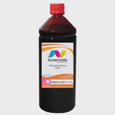 Imagem de Tinta Tankfull Para Impressora Epson R260 R380 RX580 - T078 Magenta Claro Corante de 1 Litro