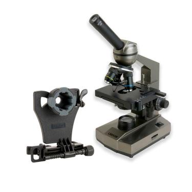 Imagem de Microscópio Biológico 100X-1000X com platina mecânica e adaptador para SmartPhone