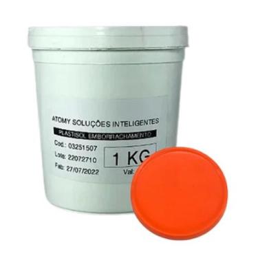 Imagem de Plastisol para emborrachamento laranja 1kg - MOLECULAS