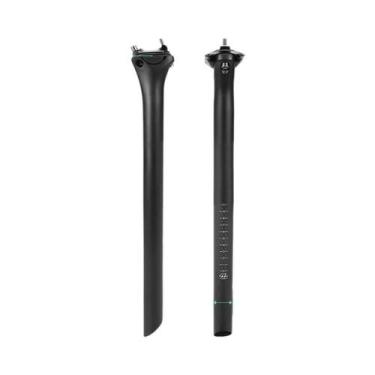 Imagem de Selim De Carbono Preto Fosco 27.2 31.6mm Comprimento 350/400mm Peso Le