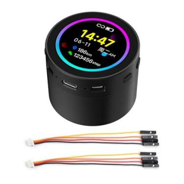 Imagem de Waveshare ESP32-S3 Placa de desenvolvimento LCD redonda de 4,7 cm, 360 × 360, suporta W-F e Blue-T BLE 5, fala AI, caixa de alto-falante inteligente, ESP32 com monitor, com caixa de alto-falante