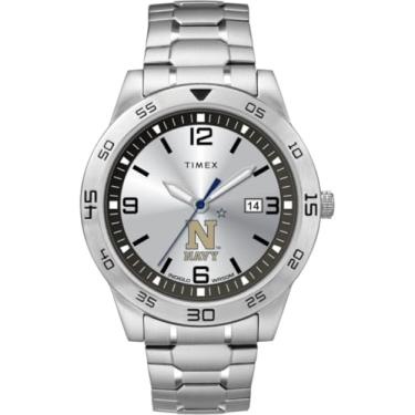 Imagem de Timex Tribute Relógio masculino Citation 42 mm Quartzo com pulseira de aço inoxidável, Midshipmen da Marinha, Relógio de quartzo