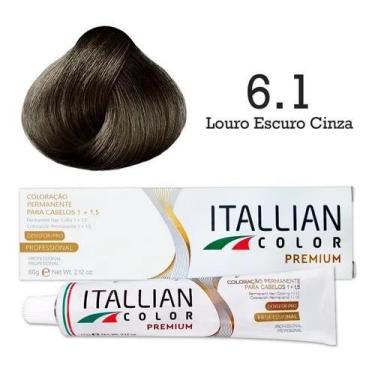 Imagem de Coloração 6.1 Louro Escuro Cinza  Itallian Color