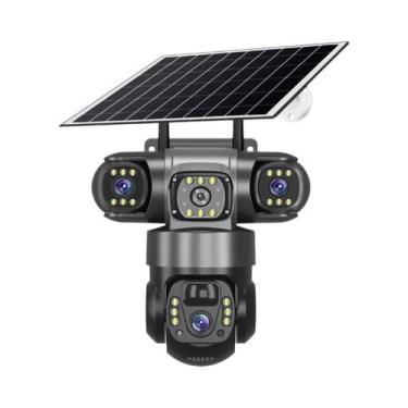 Imagem de Câmera de Segurança Solar Externa V380 Pro 4G - 12MP, Zoom 10x, Tripla