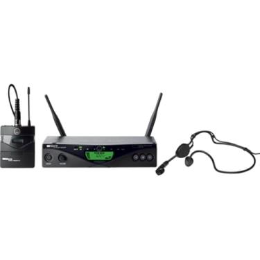 Imagem de AKG Pro Audio WMS470 Sports Set Band 8 Sistema de microfone portátil sem fio com receptor estacionário SR470, transmissor PT470 Bodypack e microfone C544L Headworn