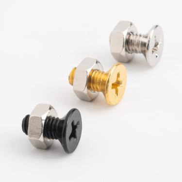 Imagem de DIAO79NI Kit de parafusos de montagem de 3 peças LP Pickguard com porcas M4 × 9,2 mm, compatível com guitarras Epiphone/Gibson Les Paul