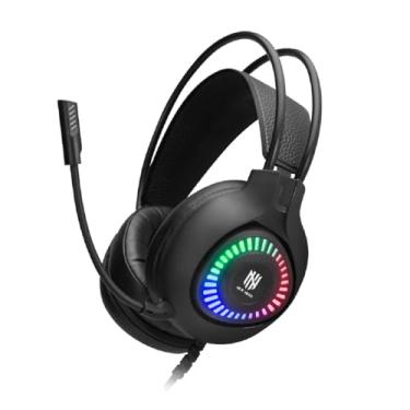 Imagem de Headset Gamer New Hero Striker, RGB, Conector 3.5mm, Drivers de 50mm, Múltiplas Plataformas, Preto
