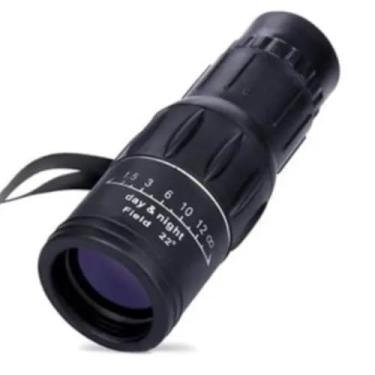 Imagem de Monóculo Tático 16x52 com Alcance de Até 8km | Luneta Portátil de Alta Nitidez | Visão Ampliada para Camping, Trilhas, Caça e Observação