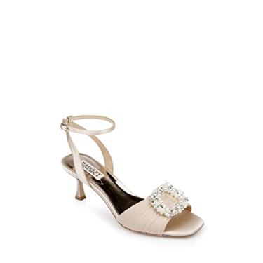Imagem de Badgley Mischka Sandália feminina Nimah Kitten com salto, Nude., 34