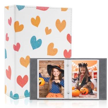 Imagem de Ablus Álbum De Fotos 4X6, 68 Bolsos, 4" X 6" (Capacidade Pequena, Mini) Com Capa Couro Vegano Premium, Carteira Para Crianças, Meninos, Meninas, Família, Casamento (Amor)