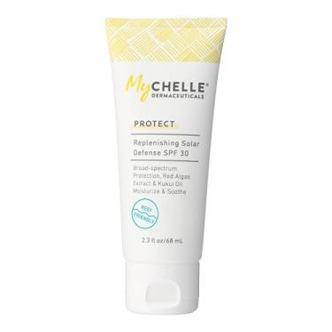 Imagem de MyChelle Dermaceuticals Solar Defense Fps 30 (2,3 Fl Oz) - Protetor Hidratante Seguro Para Recifes Com Extrato De Algas Vermelhas E Óleo Kukui, Tamanho Viagem, Zinco Rosto Corpo