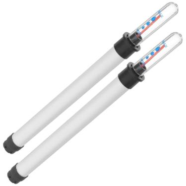 Imagem de DOITOOL 2 Peças Indicador De Nível Água Medidor Vasos Para Plantas Interior Hidrômetro Umidade Flores Monitor Plástico Branco Áreas Externas