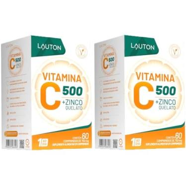 Imagem de KIT 2X Vitamina C com Zinco 60 cápsulas - Lauton