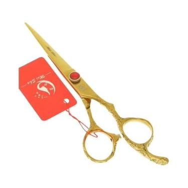 Imagem de Tesoura De Corte De Cabelo De Aço Japonês Com Borda Afiada De 6,0 Pole