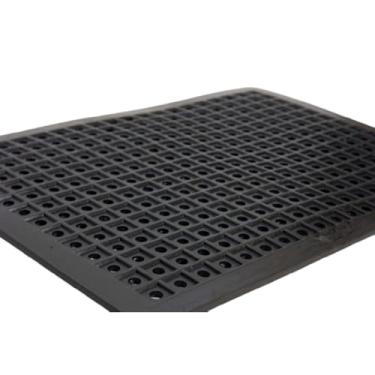 Imagem de Tapete Borracha Anti-derrapante Para Box Banheiro Chuveiro Proteção 42x30Cm