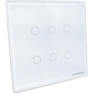 Imagem de Interruptor Inteligente 4X4 Wifi 6 Botões Touch Alexa Google