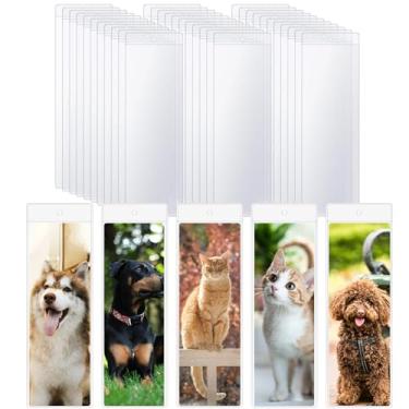 Imagem de Nyvexon Pacote com 100 capas transparentes para marcadores, embalagem de plástico para marcadores, 18 x 5 cm