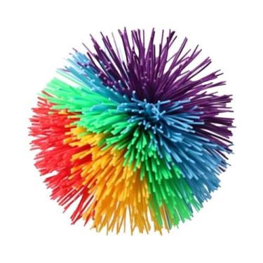 Imagem de Bola De Malabarismo Elástica De Borracha Colorida Para Crianças Anti-s