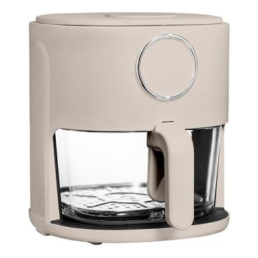 Imagem de COOK WITH COLOR Fritadeira A Ar 1200W 4Qt: Design Elegante, Cesto De Vidro, Lavável Na Máquina Lavar Louça, Visor Digital, 6 Predefinições - Temperatura Variável 175 °F 400 E Temporizador 60 Minutos