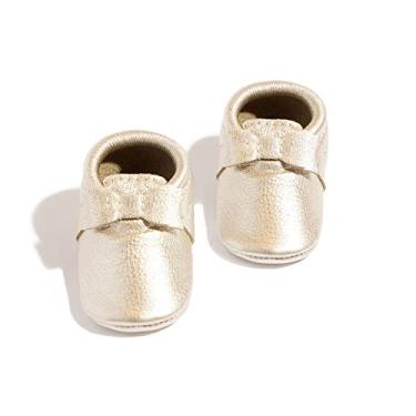 Imagem de Freshly Picked – Mocassins de couro com sola macia – Sapatos para bebês – Tamanhos infantis de 1 a 5 – Várias cores, Platinum, 1 Infant