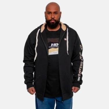 Imagem de Moletom HD Plus Size Canguru Fechado Cor:;Tamanho:G3-Masculino