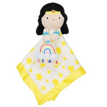 Imagem de Warner Bros. DC Wonder Woman Blanky Ultra Soft Material with Crinkle Sound – Double Sided Satin Trim Blanket for Babies and Toddlers
