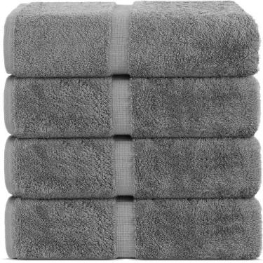 Imagem de Toalhas de Banho Chakir Turkish Linens - 100% Algodão - Kit com 4 Peça