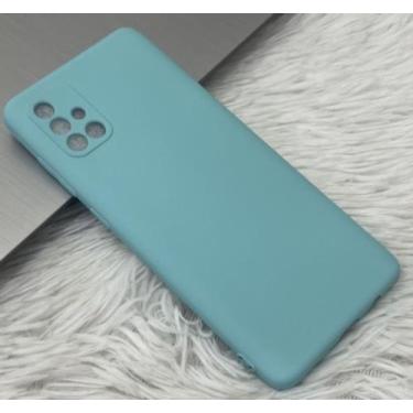 Imagem de Case Capa Capinha A71/A72 Samsung Galaxy Silicone Aveludado Proteção d