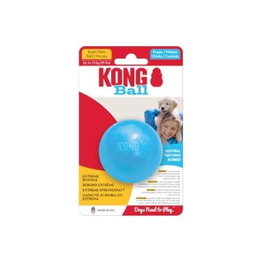 Imagem de KONG Bola de cachorro com furo - bola de atividade macia e durável para filhotes - brinquedo para cães suporta exercícios saudáveis e brincadeiras interativas - brinquedo para cães para dentição