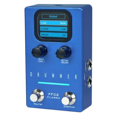 Imagem de FLAMMA Pedal De Guitarra Ff02 Drum Machine - 121 Grooves, 11 Gêneros Musicais, Tap Tempo, Ritmos Personalizáveis, E/S Estéreo Para Uso Ao Vivo E Em Estúdio