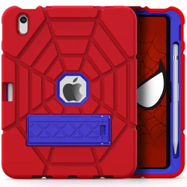 Imagem de Grifobes Capa infantil para iPad A16 11ª geração 2025 11 polegadas/iPad 10ª geração 2022 10 polegadas, capa resistente à prova de choque 11/10 geração com suporte para lápis/suporte para meninos