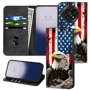 Imagem de SichKards Capa carteira para OnePlus 13 5G - bloqueio RFID, interior de TPU à prova de choque, capa flip de couro PU com fecho magnético, compartimentos para cartões, capa protetora durável, bandeira