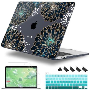 Imagem de Lepeoac Capa para MacBook Pro de 16 polegadas, versão 2019 2020, modelo A2141, capa rígida de plástico com capa de teclado e protetor de tela para MacBook Pro de 16 polegadas com Touch Bar e Touch ID