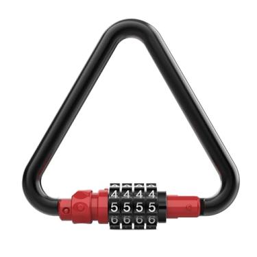 Imagem de UP Security Mosquetão de bloqueio triangular de 10 cm, mosquetão grande de 25 kn, chaveiro resistente com trava de combinação, carbineiros de metal, para academia, escalada, caminhada, rede, balanço