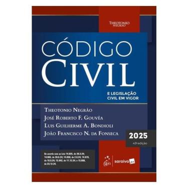 Imagem de Código Civil E Legislação Civil Em Vigor - 43ª Edição 2025