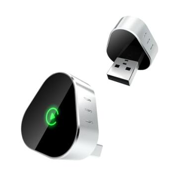 Imagem de Adaptador Apple CarPlay sem fio, atualizado, adaptador Apple CarPlay, mini design para carro com fio para sem fio CarPlay Plug-and-Play, compatível com veículos CarPlay com fio OEM e iOS 10+