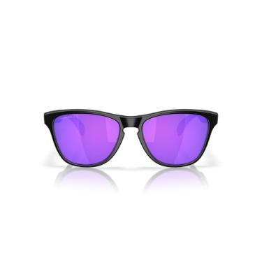 Imagem de Óculos de Sol Oakley Frogskins S 0OO9508 950804 Tam 53 / Preto Fosco - Lentes Prizm Violet