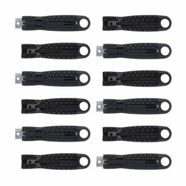Imagem de Kit com 12 Estiletes de Segurança Auto Retrátil AR-1000 Seller, para U