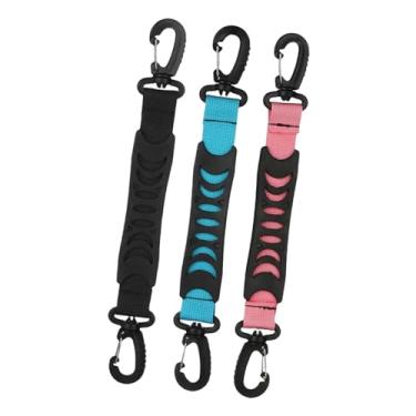 Imagem de Generic 3 peças de correias de transporte para patins, esqui, sapatos, alças de PVC, nylon, levantador multiuso para skate, esqui, homens e mulheres