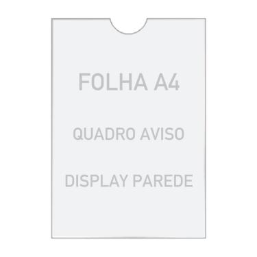 Imagem de Quadro De Aviso A4 Display De Parede Acrílico Ps Cristal