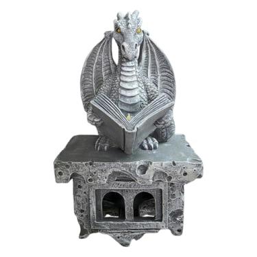 Imagem de Whtkoph Luz Solar de Dragão, Estátua de Dragão para área Externa, Luminária de Parede para Paisagem, Lindo Ornamento, para Pátio, Jardim, Quintal