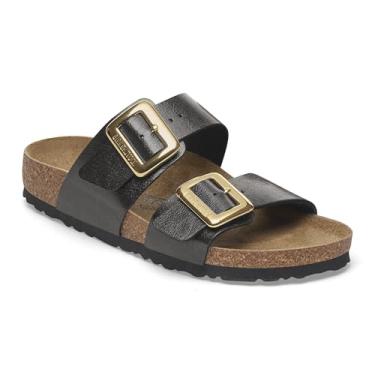 Imagem de Birkenstock Sandália feminina Sydney Luxe Buckle-Graceful, Alcaçuz, 6-6.5 Narrow