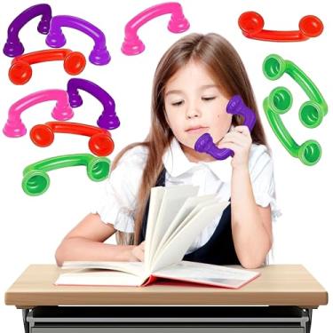 Imagem de 16 telefones sussurros de leitura [pacote com 16] feedback auditivo manipulador de sala de aula, ferramenta de brinquedo de terapia da fala - acelera a fluência de leitura e pronúncia, materiais