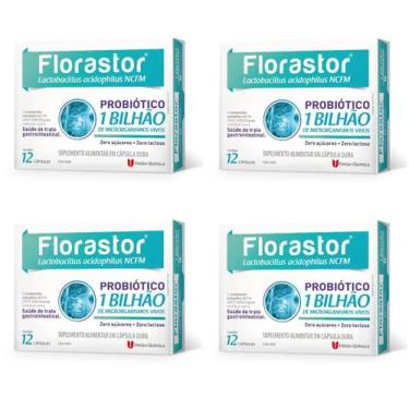 Imagem de Kit 4 Suplemento Florastor 12 Cápsulas - União Química