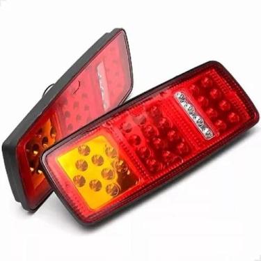 Imagem de Par Lanterna Traseira Led 12/24V Caminhão Para Mercedes Benz - Lorben