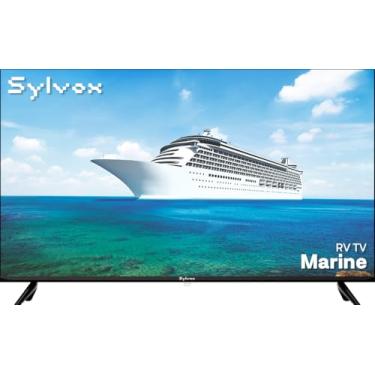 Imagem de SYLVOX TV marítima CC 12V/AC de 101 cm - design anticorrosão, Google TV integrada, proteção contra surtos de 9-32 V, leitor de DVD incluído, ideal para barcos e trailers