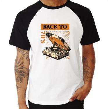 Imagem de Camiseta Raglan Back to anos 70 vitrola - Alearts, GG