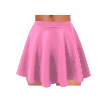 Imagem de saia godê rodada roupa feminina - topbrasil , Rosa, GG